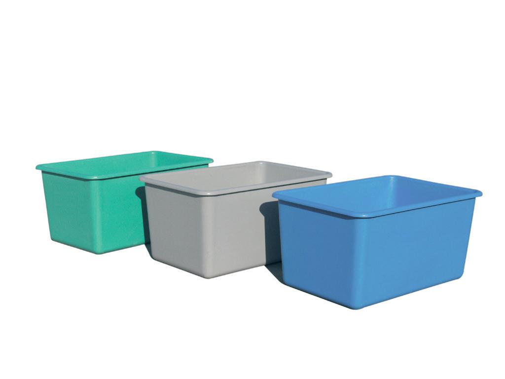 Bac rectangulaire rigide polyester armé