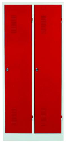 VESTIAIRE MONOBLOC SUR SOCLE ROUGE