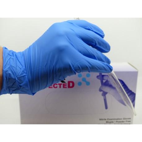 BOITE 200 GANTS NITRILE BLEU