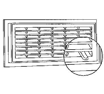 GRILLE RECTANG.FERMETURE TYPE