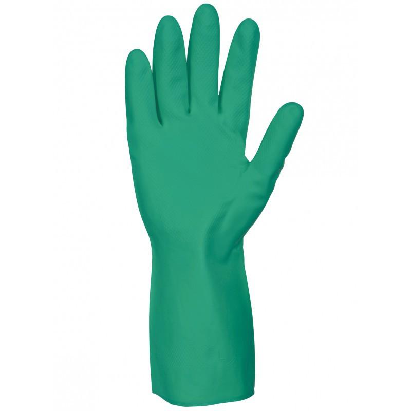GANT NITRILE VERT FLOQUE 30CM