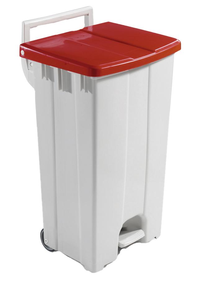 POUBELLE A PEDALE ROUGE 30L