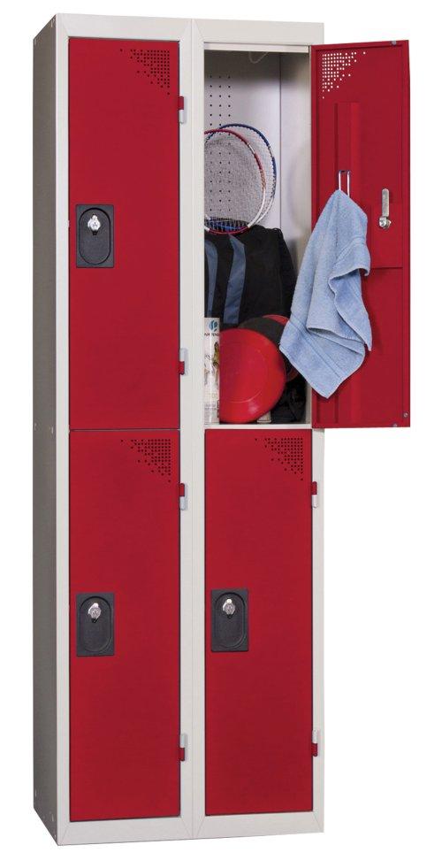 VESTIAIRE MULTICASES MONOBLOC ROUGE