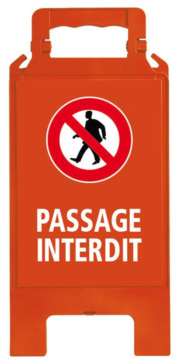 CHEVALET DE SIGNALISATION ROUGE