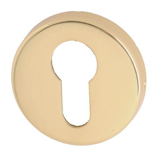 HERACLES B-MORGA-LP07 Paire de rosace MORGAN type clé I finition laiton poli