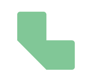 MARQUAGE AU SOL ADHESIF FORME L 100 X 100