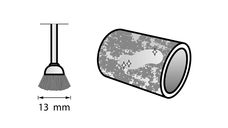 Brosse en acier 13 mm (442)