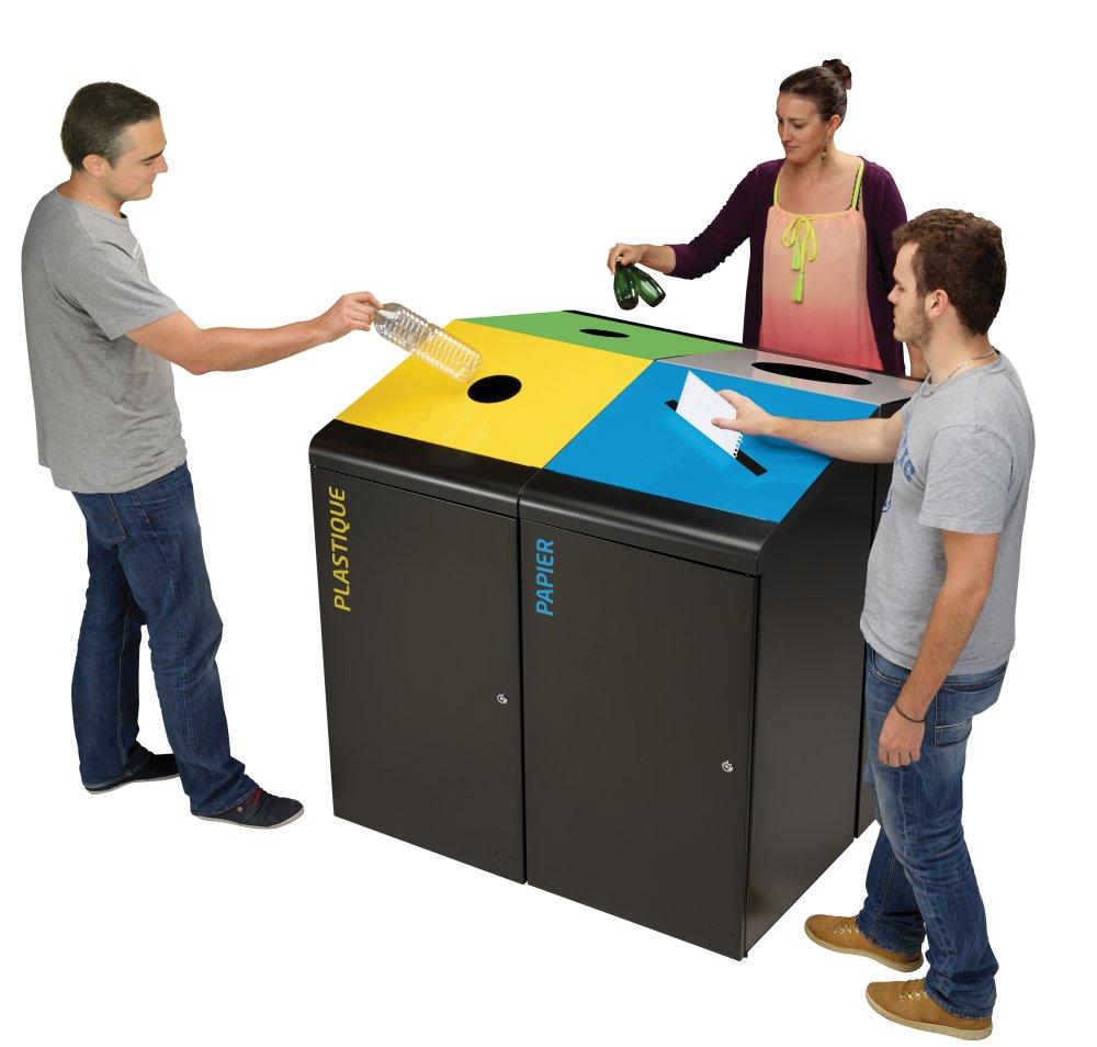 BORNE DE TRI 130 LITRES POUDRE ANTI-UV