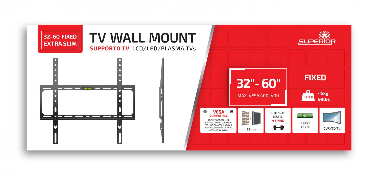 Support fixe pour télévisieur de 32"" à 60""