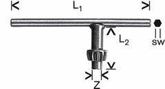 CLE DE MANDRIN DIA.13MM