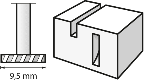 Fraise haute vitesse 9,5 mm (199)