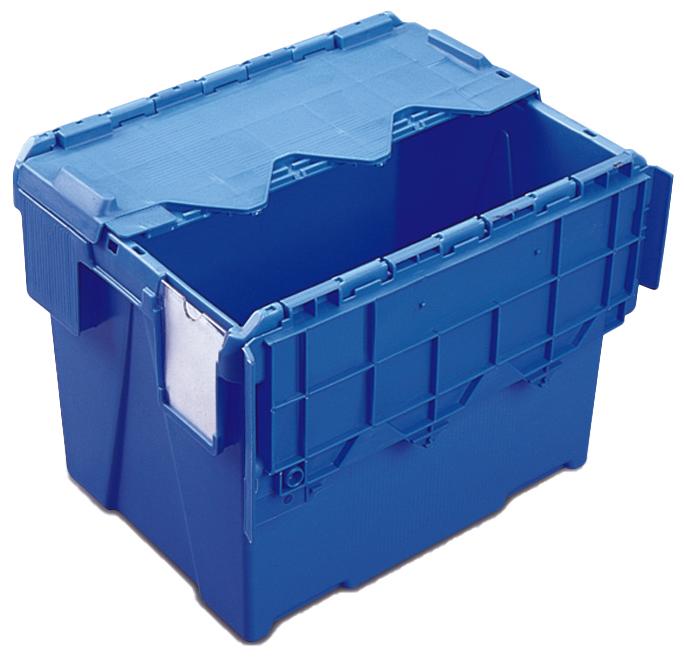 Bacs Navette à couvercle solidaire BLEU - Kaiman® - Allibert®