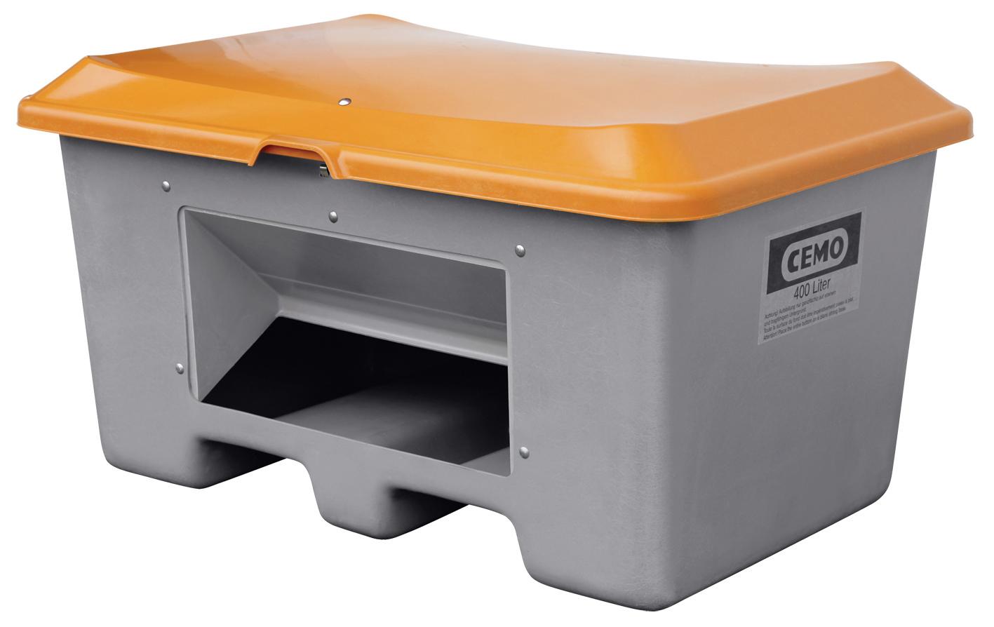 BAC A SEL OU A SABLE 100L SANS OUVERTURE SANS FOURCHES