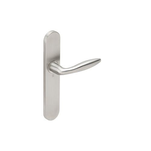 Ensemble double bequille sur plaque JADE série 1594 - Bec de Cane - inox