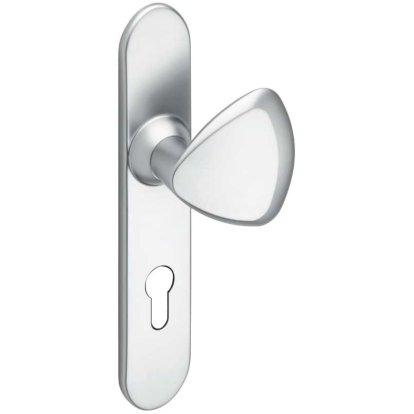 Ensemble double bequille sur plaque OPERA - Zamak - Velours - Bec de cane