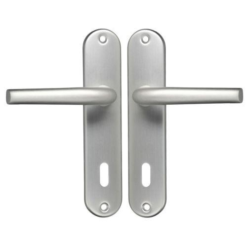 Ensemble double bequille sur plaque SANYA - Aluminium - Clé L - 165MM