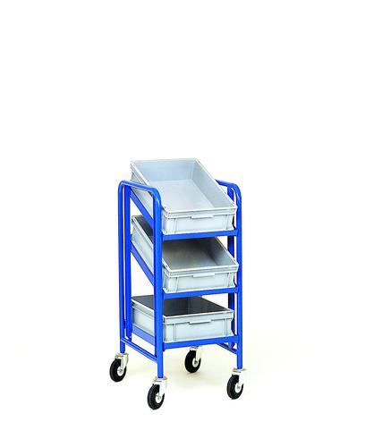 CHARIOT PORTE-BACS SANS PLATEAU BOIS