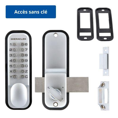 HERACLES HCODE-A verrou à code mécanique en applique pêne dormant réversible HCO