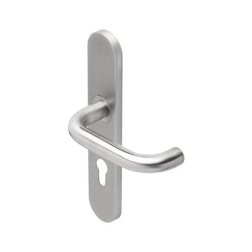 Ensemble double bequille sur plaque JADE série 1294 - Clé I - inox