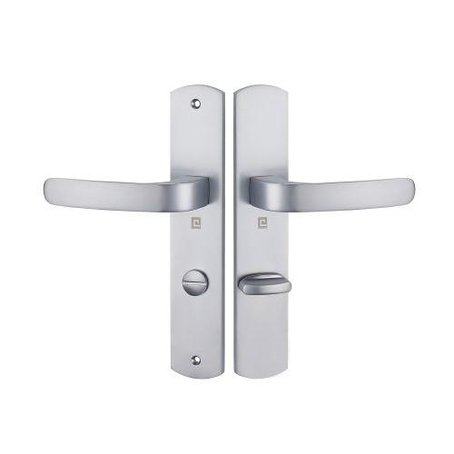 Ensemble double bequille sur plaque ELFE- Chromé mat - Condamnation - 195MM