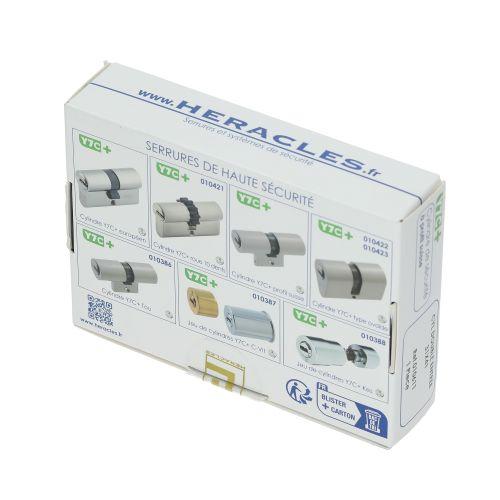 Cylindre monobloc double entrée Y7C+ profil Suisse 31 x 31 mm