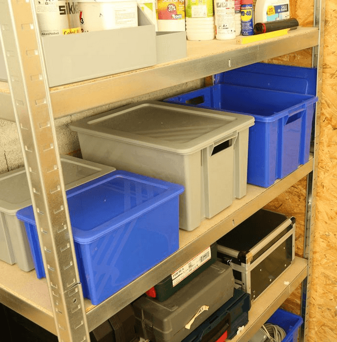 BAC PLASTIQUE EMBOITABLES NOVABAC NOIR 6,10,18,30 et 54 litres