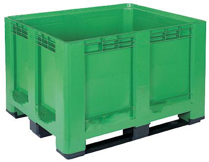 CAISSE PALETTE 615L 3 SEMELLES GRIS