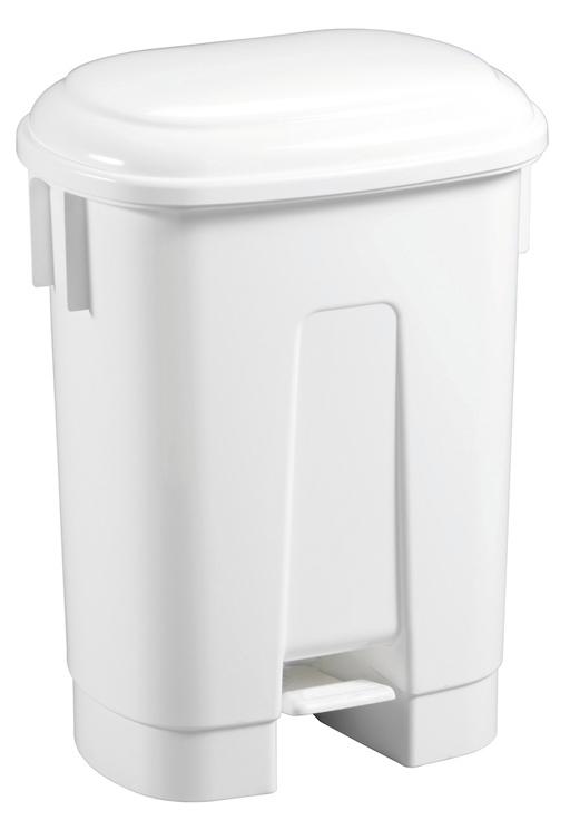 POUBELLE A PEDALE BLANCHE 30L