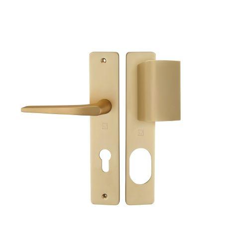 Ensemble double bequille sur plaque HIONNA - Alu. - Champagne - SN2 et Palière