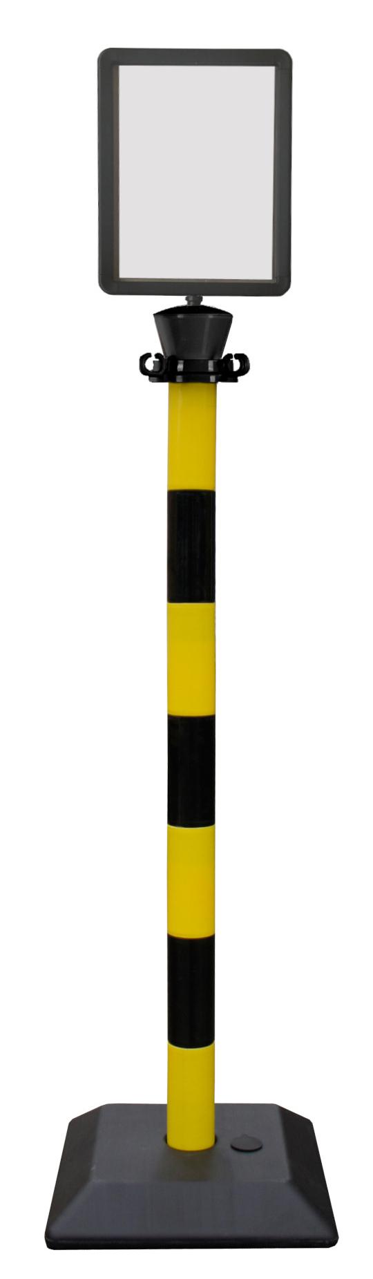 POTEAU D'INFORMATION ROUGE/BLANC