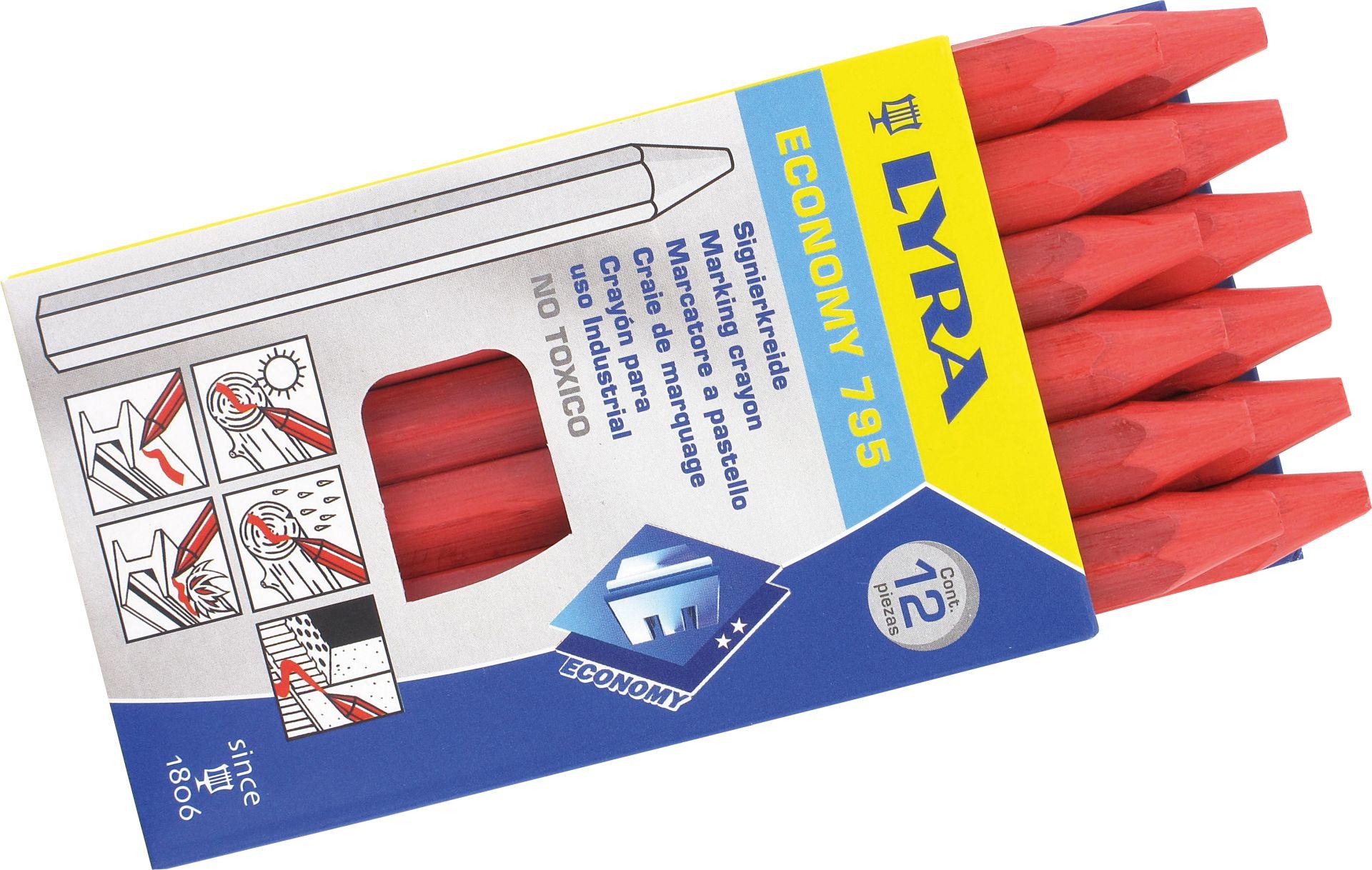 Boite de 12 craies de marquage Ø11x110 mm
