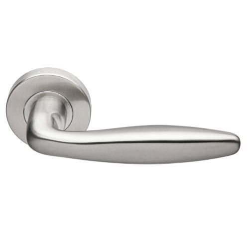 Béquille double semi massive sur rosace bec de cane JADE série 1594 - Inox