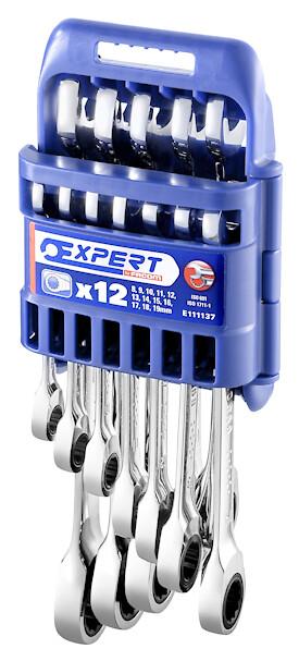 Jeu 12 cles mixtes a cliquet en rack PL | Expert by Facom