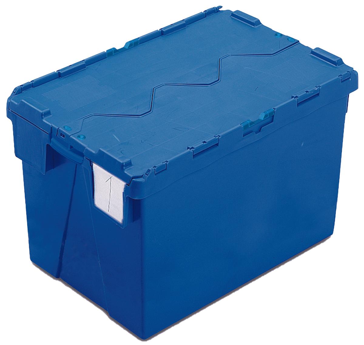 Bacs Navette à couvercle solidaire BLEU - Kaiman® - Allibert®