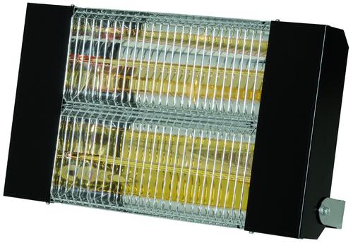 CHAUFFAGE RADIANT INFRAROUGE EPOXY NOIR 1500W
