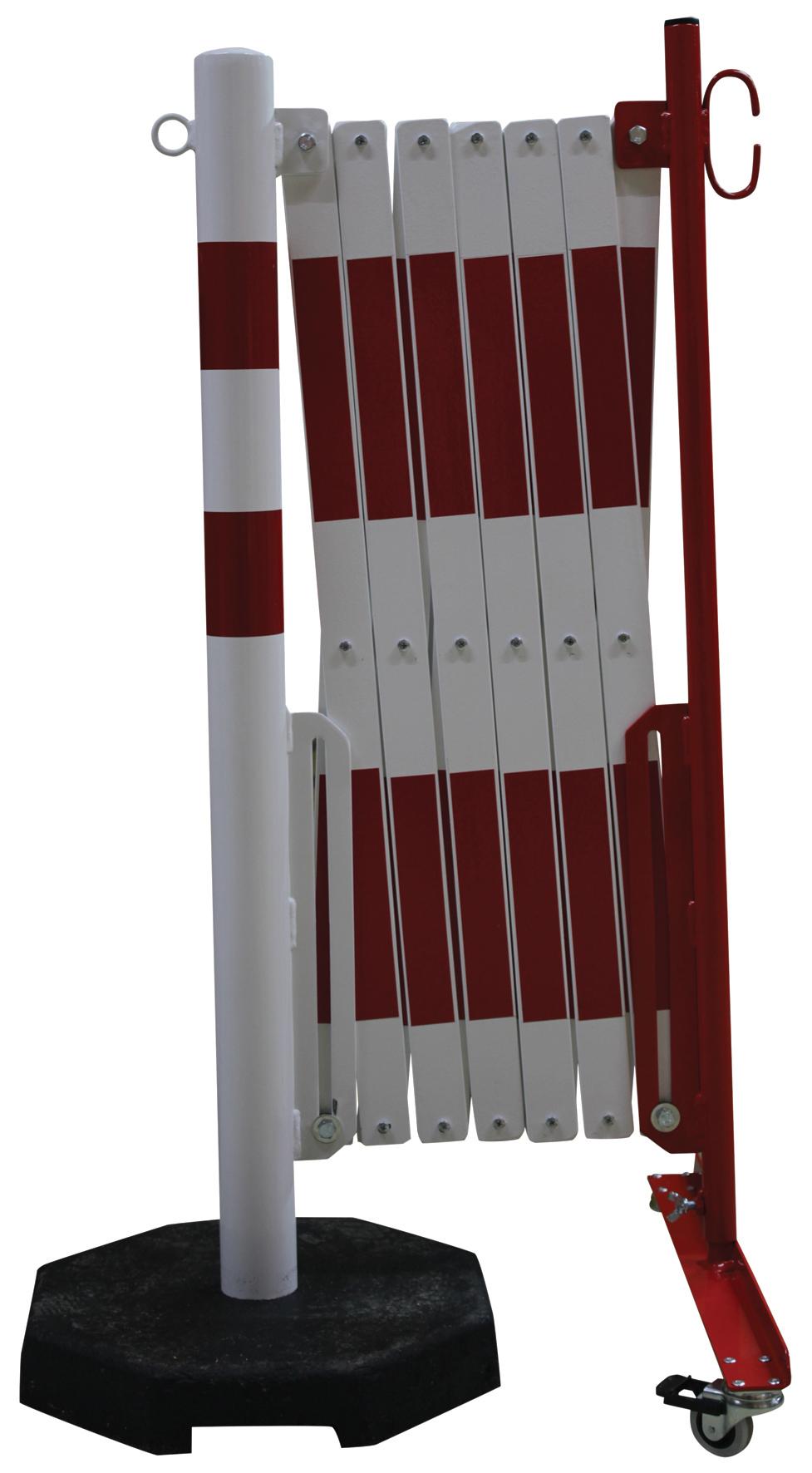 BARRIERE EXTENSIBLE HAUTEUR 1050 ROUGE/BLANC