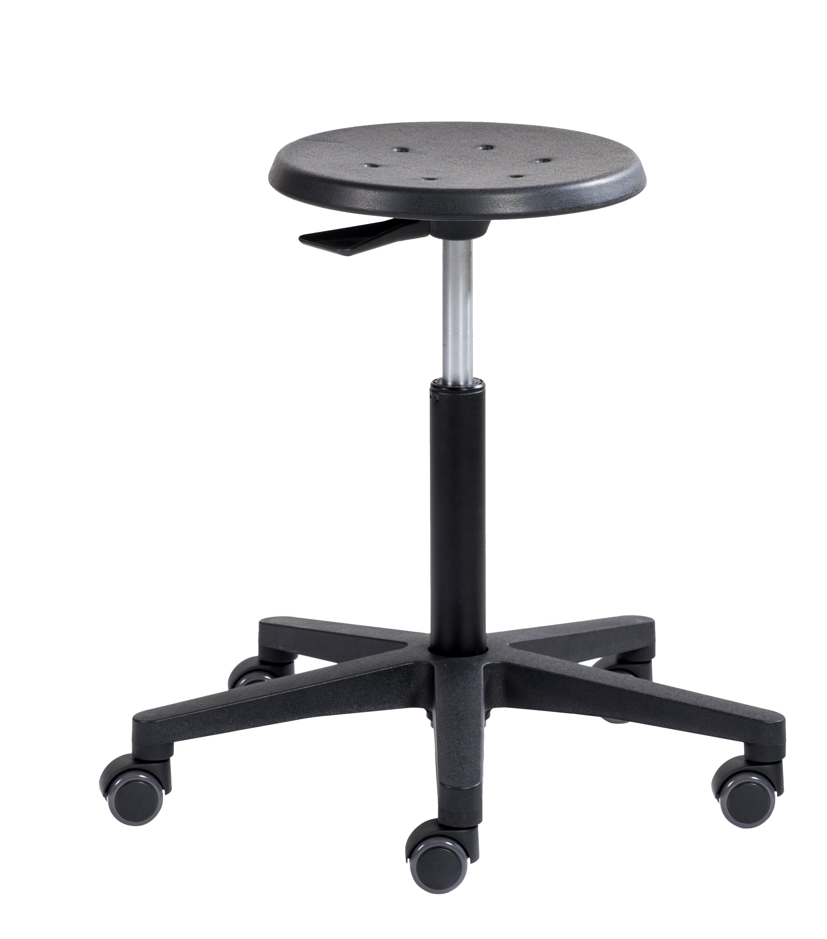 TABOURET POLYURETHANE SUR PATINS OU ROULETTES