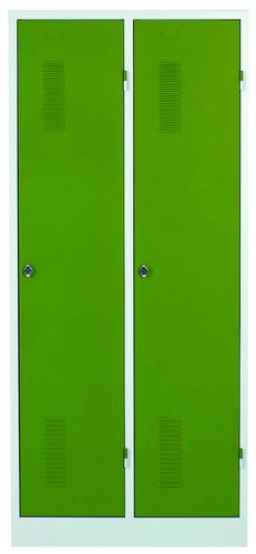 VESTIAIRE MONOBLOC SUR SOCLE VERT