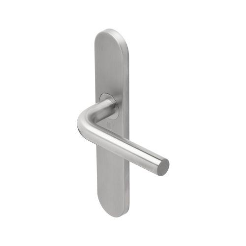 Ensemble double bequille sur plaque JADE série 1194 - Bec de Cane - inox