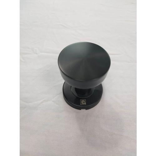 Bouton de porte rond JADE série BP01 Inox - Noir mat - 52 MM