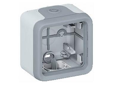 BOÎTIER 1P GRIS PLEXO COMPO