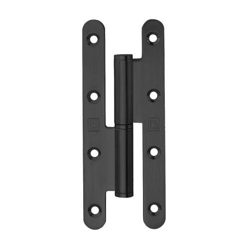 HERACLES Q-PAB14070N-G paumelle à bois 140 x 70 mm gauche noire inox