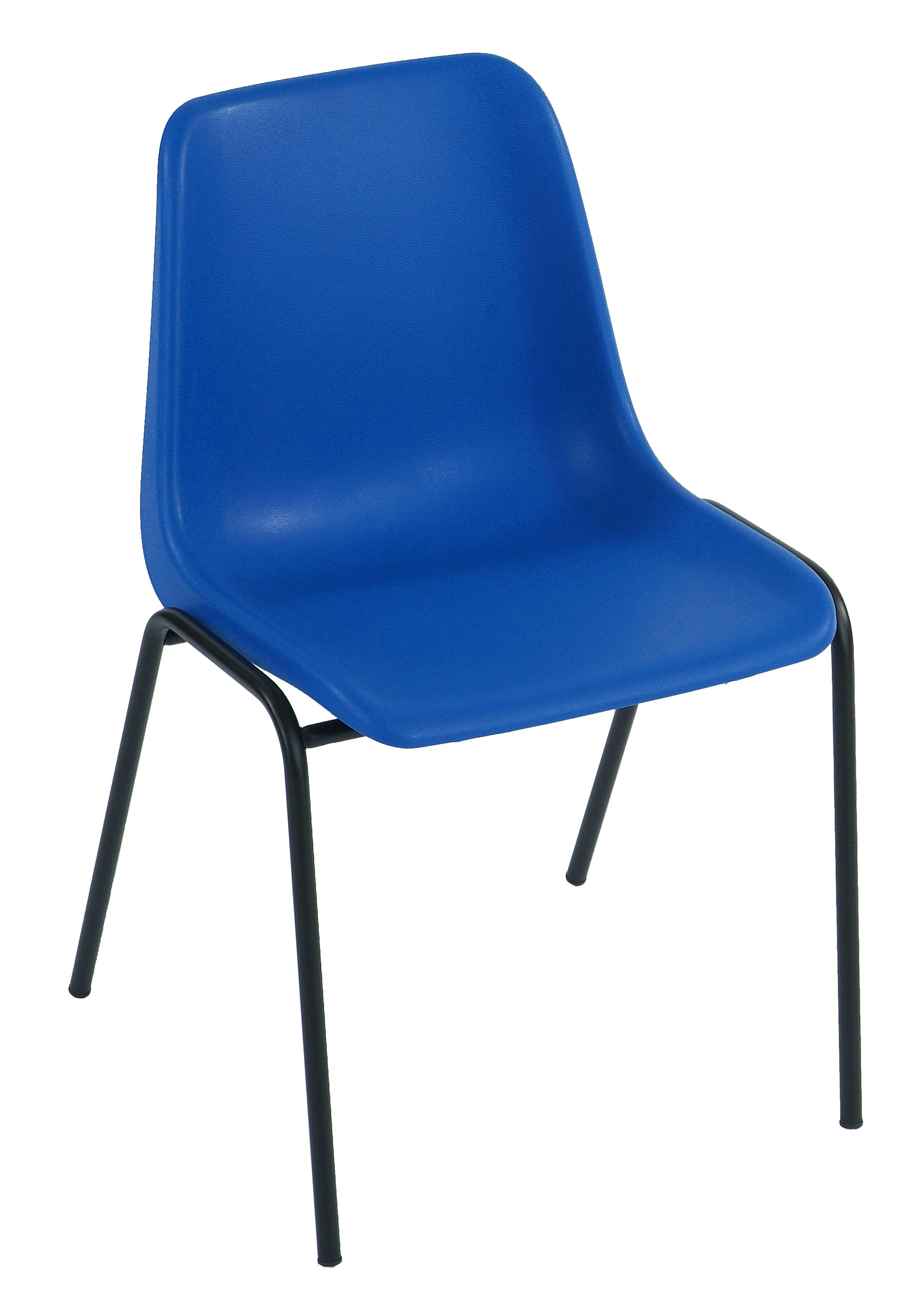 CHAISE COQUILLE EMPILABLE ROUGE