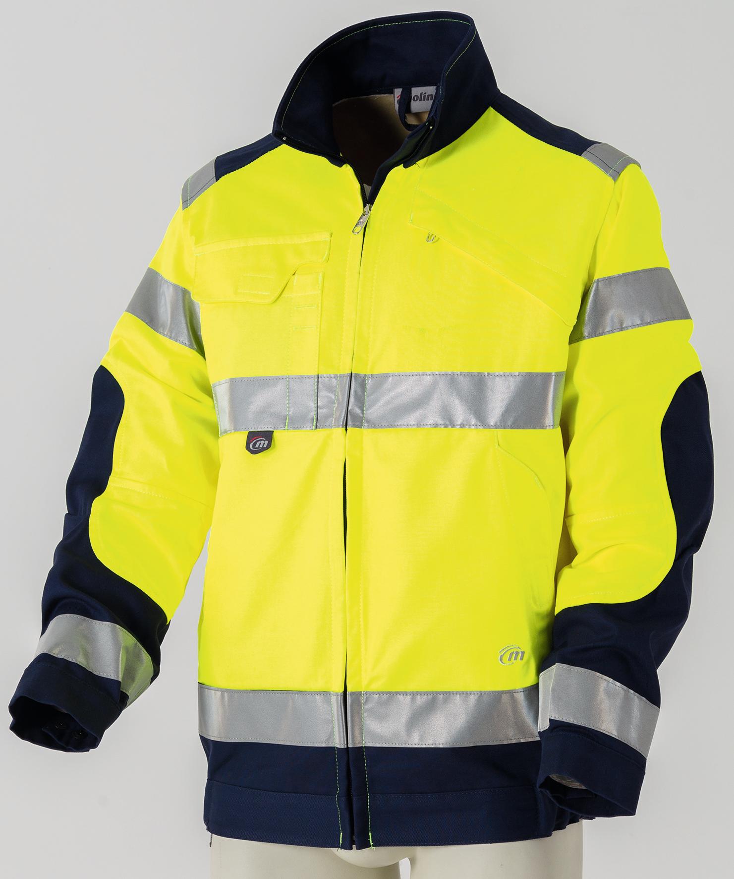 BLOUSON HAUTE VISIBILITE JAUNE/GRIS CHARCOAL TAILLE XS A 4XL