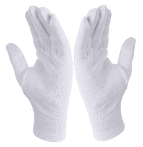 PAIRE DE GANTS BLANC GOLDEX