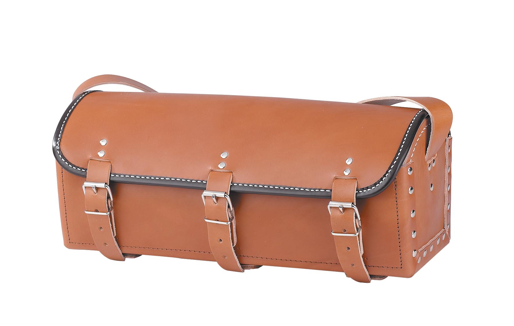 SAC A OUTILS TYPE PLOMBIER EN CROUTE DE CUIR