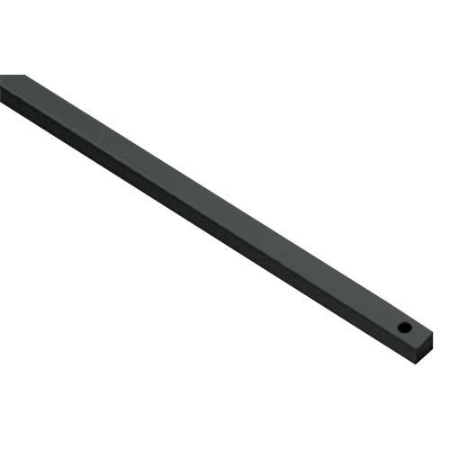 HERACLES WSS072242555 tringle seule 2,5 m alu noir RAL 9005