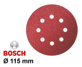 Disque abrasif auto-agrippant Ø115 mm à 8 trous EXPERT C430 (rouge)