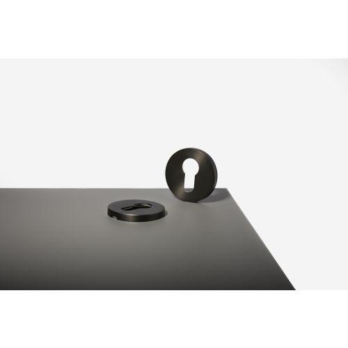 Paire de rosaces Slim JADE - Inox - Clé I