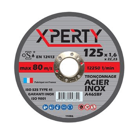 Disque à tronçonner Acier Ø 125 x 1.6 x 22.2 mm AS46-BF